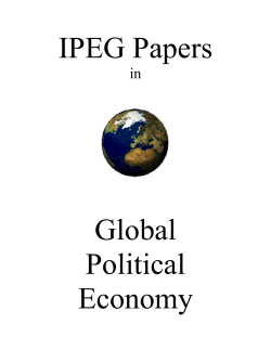 The Politics of Collapse: Development, the WTO and the Current