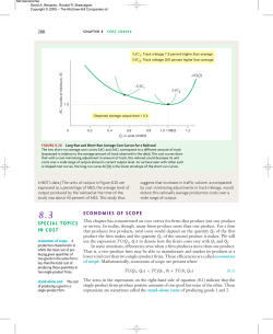 economies of scope special topics in cost