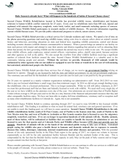 Second Chance Wildlife Rehabilitation &ndash; 25 years of making a