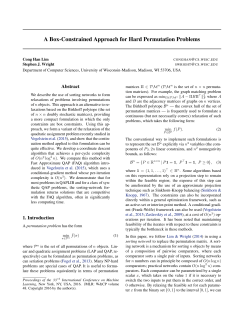 A Box-Constrained Approach for Hard Permutation Problems