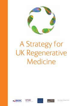 A Strategy for UK Regenerative Medicine