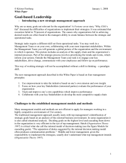 Goal-based Leadership