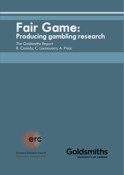 Fair Game - Goldsmiths, University of London