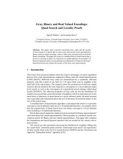 Gray, Binary and Real Valued Encodings