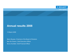 Annual results 2008