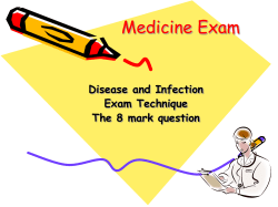 Disease and Infection exam technique File