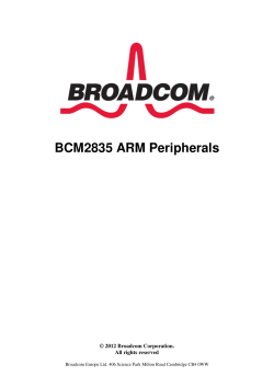 BCM2835 ARM Peripherals