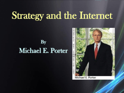 The Internet and Competitive Advantage