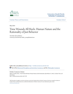 Human Nature and the Rationality of Just Behavior