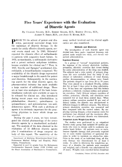 of Diuretic Agents