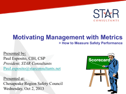 Motivating Management with Metrics