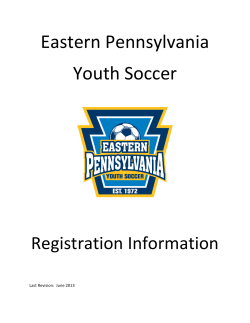 Secondary Player Status - Eastern PA Youth Soccer