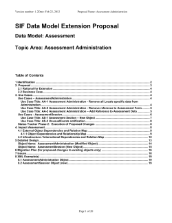 DMEP Assessment admin and session
