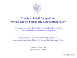 The Response from Competition Authorities PPT 419kB