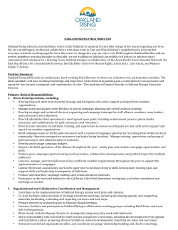 the Field Director application