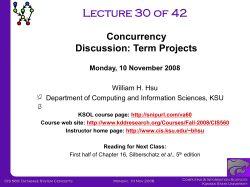 CIS560-Lecture-30-20081110 - KDD