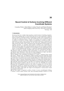 Neural Control of Actions Involving Different