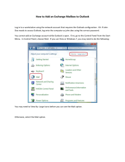 How to Add an Exchange Mailbox to Outlook