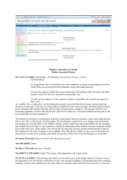 Hansard_NSW Parliament - Midnight Basketball Australia