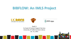 BIBFLOW update Xiaoli Li