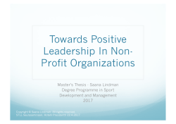 Towards Positive Leadership In Non