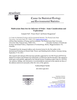 Multivariate Data Sets for Inference of Order