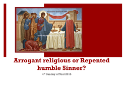 Arrogant religious or Repented humble Sinner?