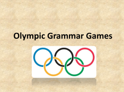 Olympic Grammar Games