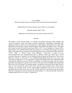 Team Assignment - Department of Economics