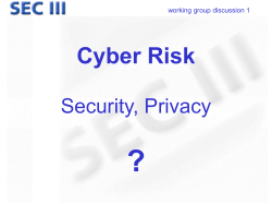 Cyber risk, security, privacy ()