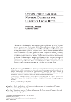 Option prices and risk-neutral densities for