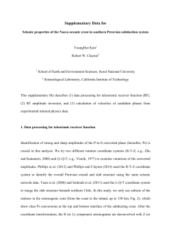 Seismic properties of the Nazca oceanic crust in southern Peruvian