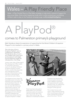 Wales – A Play Friendly Place