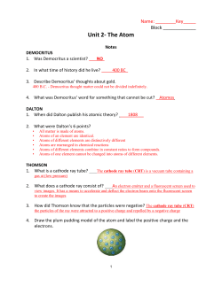 Note Packet for Students