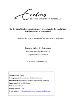 Title Master Thesis - Erasmus University Thesis Repository