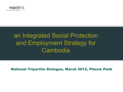 Proposed Action Plan on integrating social protection and