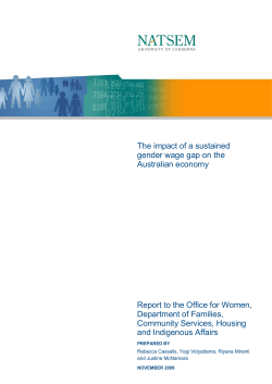 The impact of a sustained gender wage gap on the