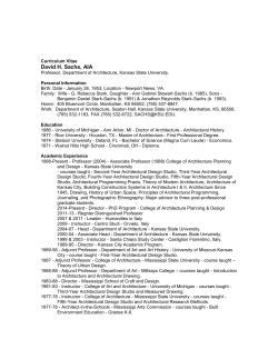 Curriculum Vitae - Kansas State University