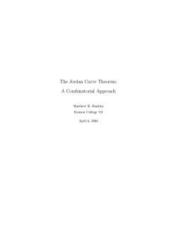The Jordan Curve Theorem