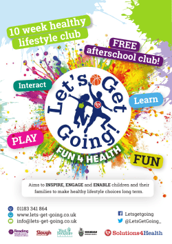 PLAY 10 week healthy lifestyle club