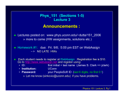 Physics 131: Lecture 2 Notes