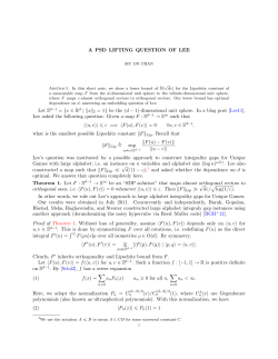(d &minus; 1)-dimensional unit sphere. In a blog post [ Lee11