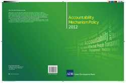 Accountability Mechanism Policy 2012
