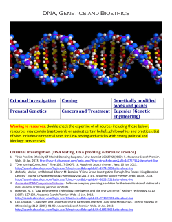 DNA and Genetics