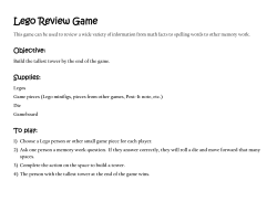 Lego Review Game - Homeschooling On A Dime