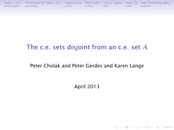 The c.e. sets disjoint from an c.e. set A