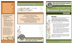 Retirement Incentive Program - Office of the State Comptroller