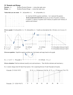 3C Domain and Range Practice