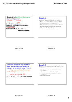2-3 Conditional Statements (2 days).notebook