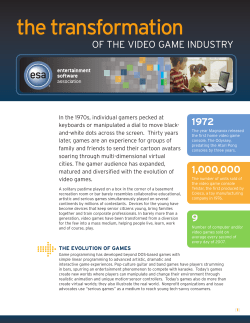 The Transformation of the Video Game Industry